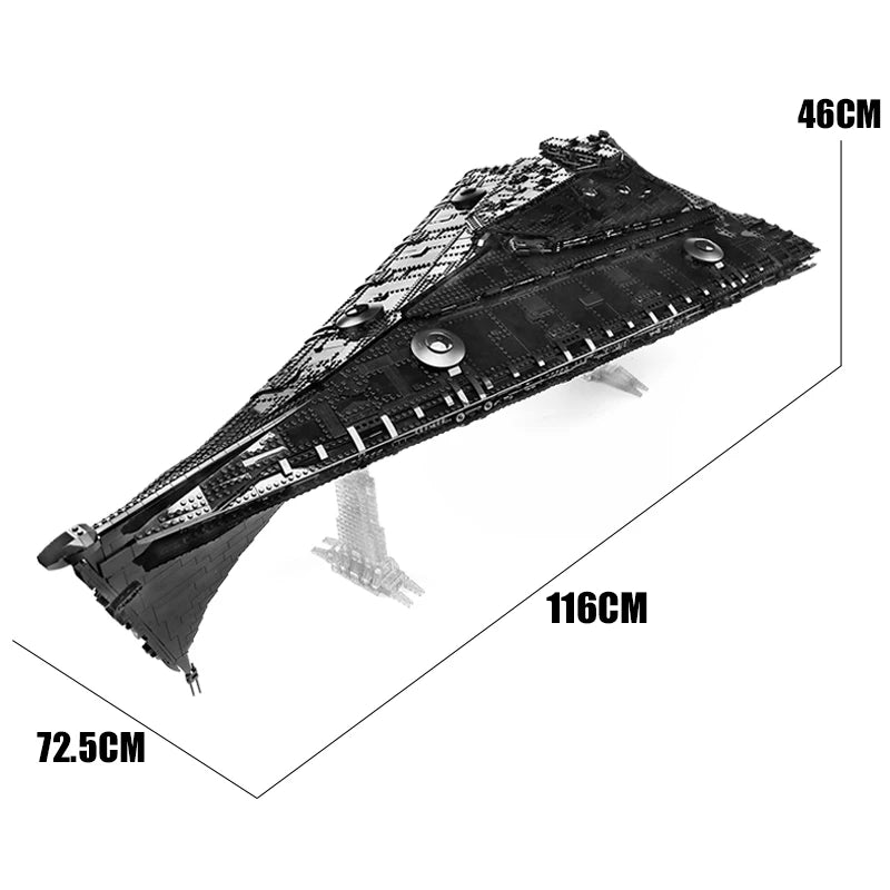 Eclipse-Class Dreadnought – XXL Klemmbaustein-Modell (10.300+ Teile | 116 cm Länge)