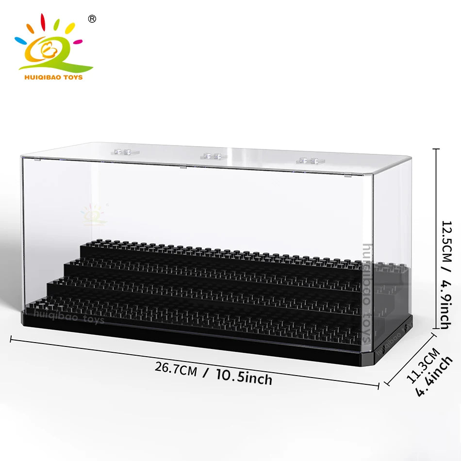 HUIQIBAO Acryl Display Box für Figuren & Bausteine – verschiedene Größen