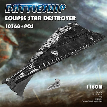 Eclipse-Class Dreadnought – XXL Klemmbaustein-Modell (10.300+ Teile | 116 cm Länge)