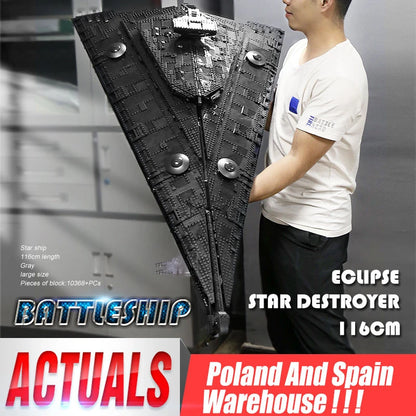 Eclipse-Class Dreadnought – XXL Klemmbaustein-Modell (10.300+ Teile | 116 cm Länge)