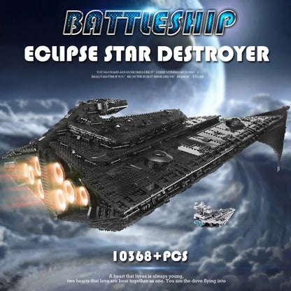 Eclipse-Class Dreadnought – XXL Klemmbaustein-Modell (10.300+ Teile | 116 cm Länge)