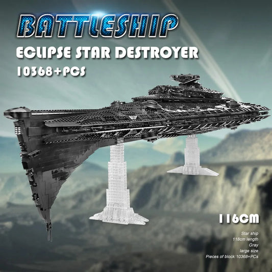 Eclipse-Class Dreadnought – XXL Klemmbaustein-Modell (10.300+ Teile | 116 cm Länge)