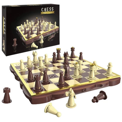 Klassisches Schachset aus Klemmbausteinen – 816 Teile