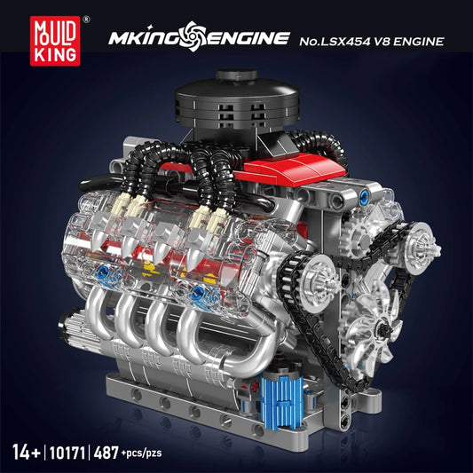 Mould King 10171 LSX454 V8 Motor (487Teile)
