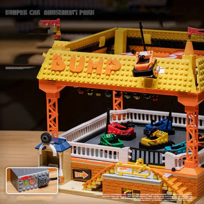 Jahrmarkt Autoscooter – Freizeitspaß aus Klemmbausteinen 1099 Teile