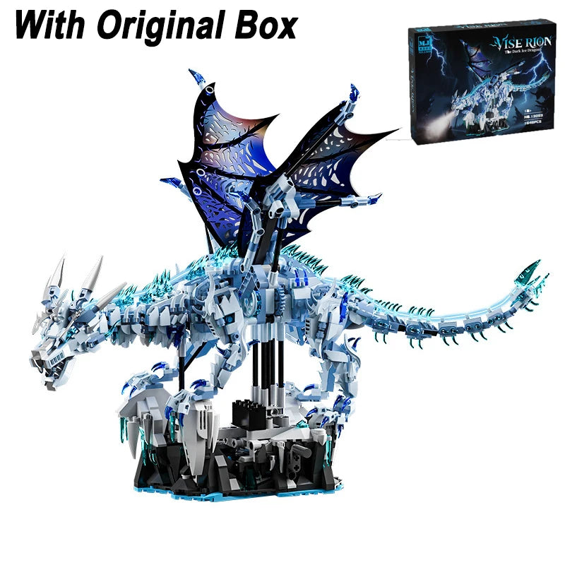 Eisdrache – Klemmbaustein Modell (1646 Teile)