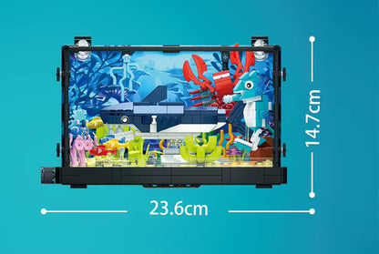 Aquaria Klemmbausteine Aquarium mit LED – Atlantis World Serie (3 Modelle, beleuchtet)