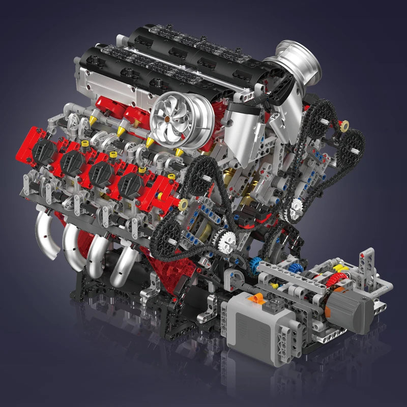 Mould King 10130 F488 Supercar V8 Motor (2718Teile)