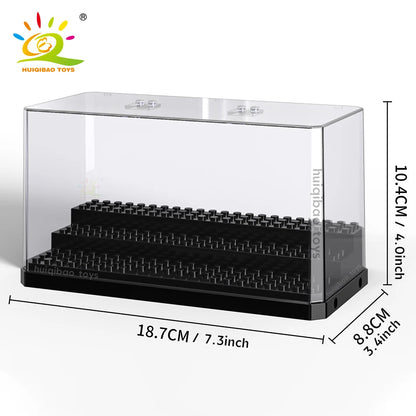 HUIQIBAO Acryl Display Box für Figuren & Bausteine – verschiedene Größen