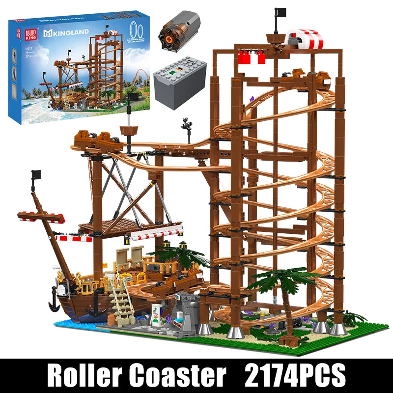 Mould King 11013 – Pirate Ship Roller Coaster (2174+ Teile)