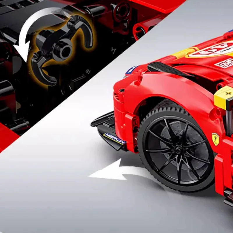 🏎️ RC Sportwagen „Speed Racer GT“ – 1500+ Bausteine mit Fernsteuerung