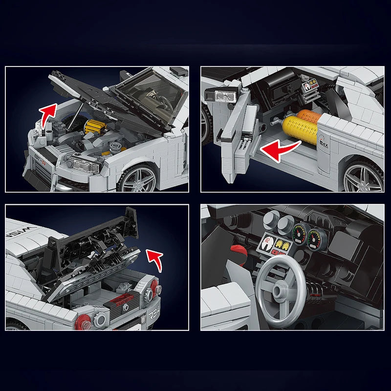 Mould King 10113 MOC Skyline R34 (1471 Teile)