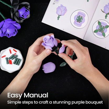 Moc Lila Blumen 736 Teile