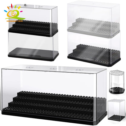 HUIQIBAO Acryl Display Box für Figuren & Bausteine – verschiedene Größen
