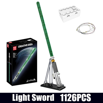 Mould King Creative Idea – Lichtschwert & Katana Sets (885–1126 Teile, mit Beleuchtung)
