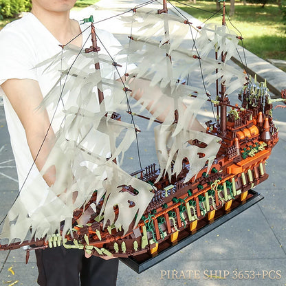 MOULD KING Geister-Piratenschiff – Legendäres Klemmbaustein-Set (3653 Teile)