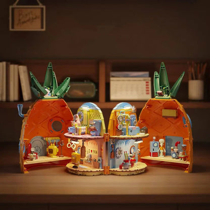 SpongeBob Ananas-Haus mit 4 Figuren & Gary – Kultiges Klemmbaustein-Set