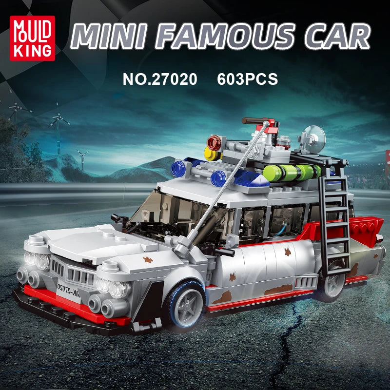 Mould King 27020 Mini Famous Car – Kultauto Klemmbaustein-Set (603 Teile)