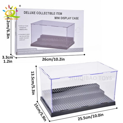 HUIQIBAO Acryl Display Box für Figuren & Bausteine – verschiedene Größen