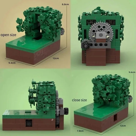 MOC Homer Simpson Busch Szene mit Figur 227 Teile