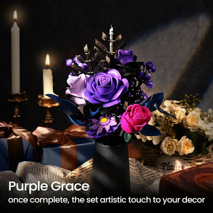 Moc Lila Blumen 736 Teile