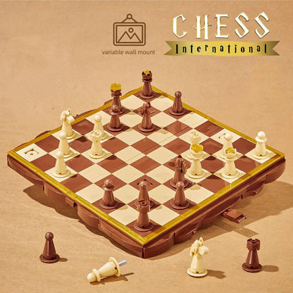 Klassisches Schachset aus Klemmbausteinen – 816 Teile