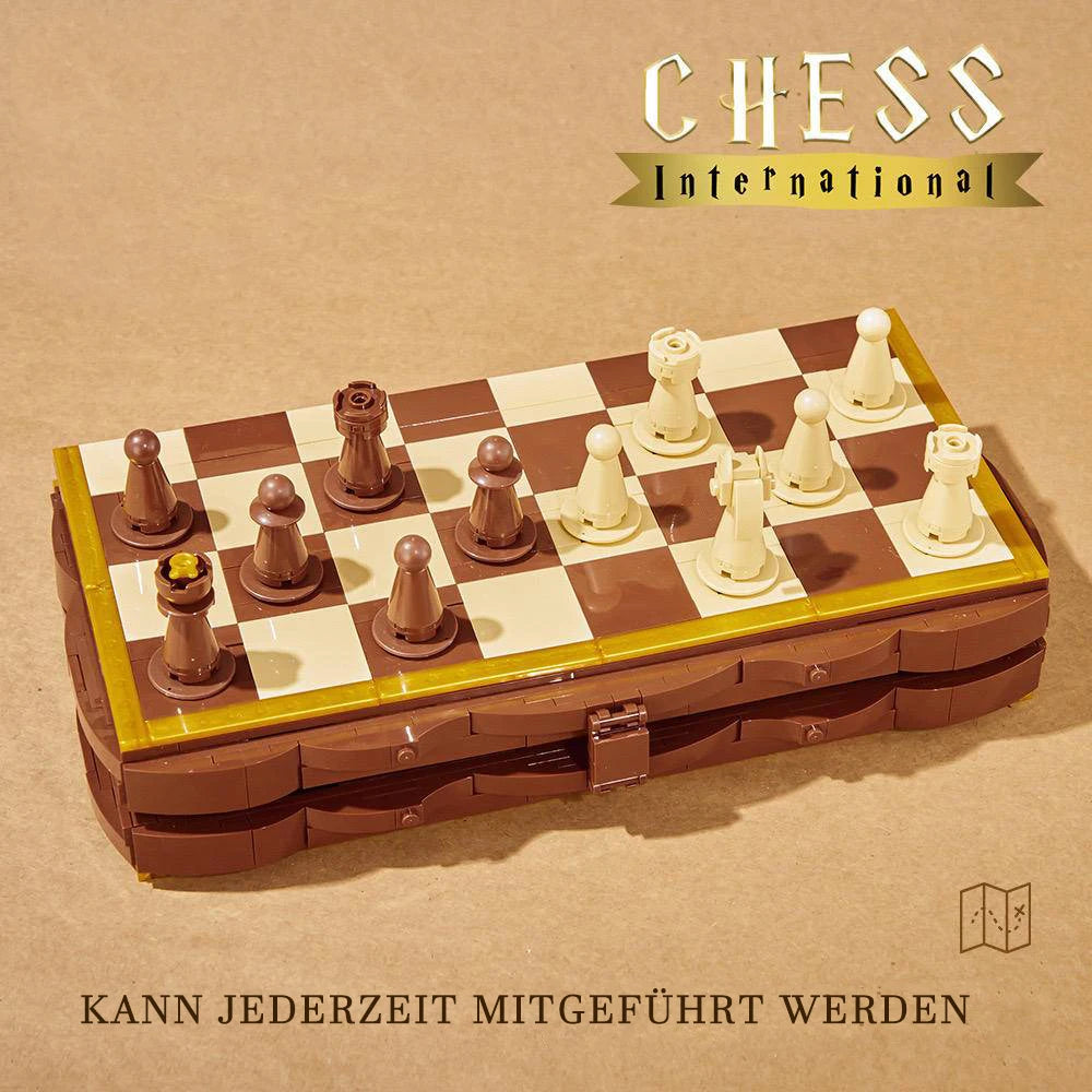 Klassisches Schachset aus Klemmbausteinen – 816 Teile