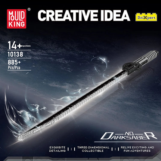 Mould King Creative Idea – Lichtschwert & Katana Sets (885–1126 Teile, mit Beleuchtung)