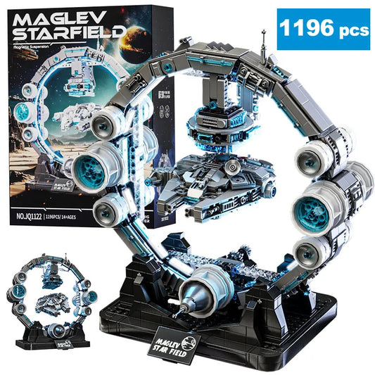 Maglev Starfield – Schwebendes Raumschiff Klemmbaustein-Set (1196 Teile)