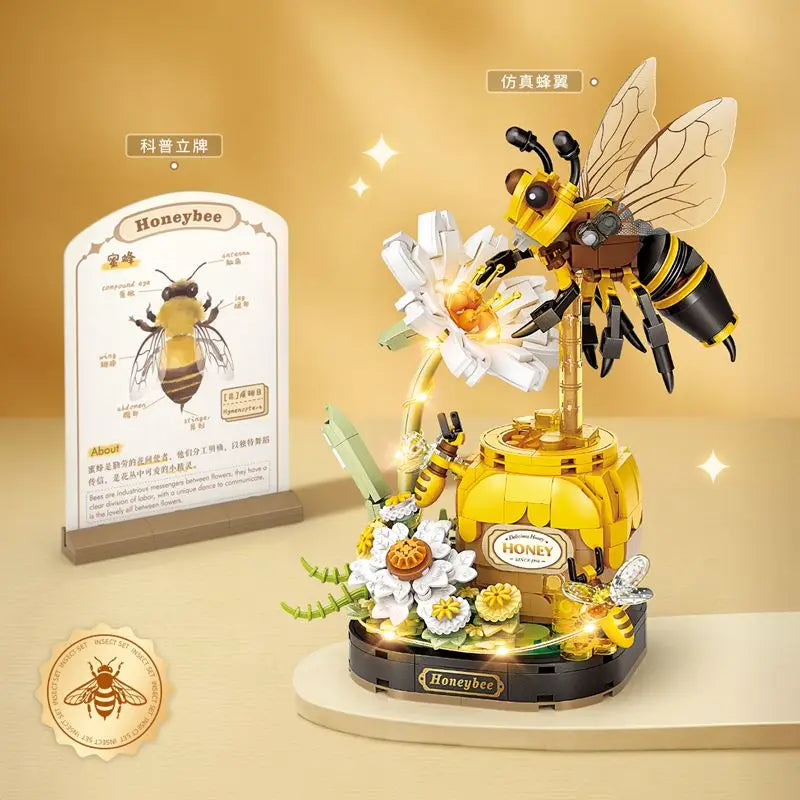 🌸🦋 Insekten Set – Leuchtende Blumen & Insekten-Modelle