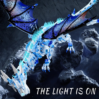 Eisdrache – Klemmbaustein Modell (1646 Teile)