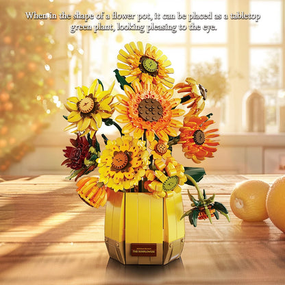 Sonnenblume mit Vase 1328 Teile