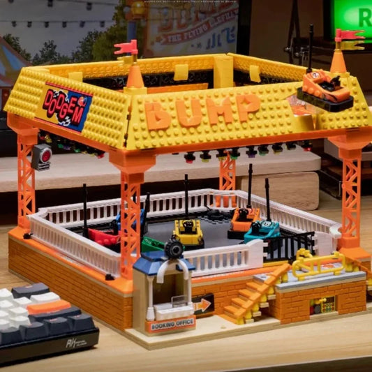 Jahrmarkt Autoscooter – Freizeitspaß aus Klemmbausteinen 1099 Teile