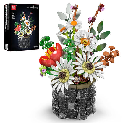 Mould King 24107 Botanical & Floral – Bunter Blumenstrauß aus Klemmbausteinen (1157 Teile)