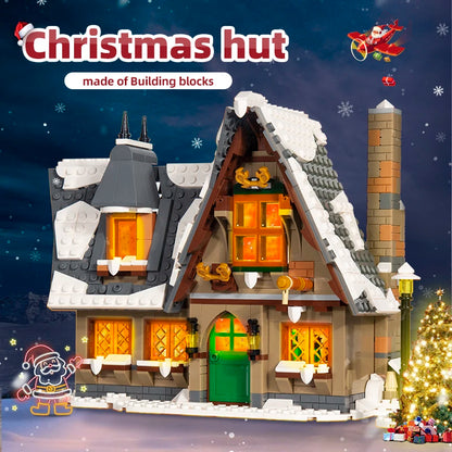 Mould King 16049 Weihnachtliches Häuschen – Winterliches Klemmbaustein-Set (766 Teile)
