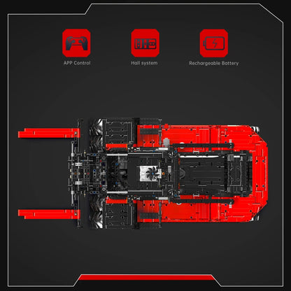 Mould King Heavy Duty Gabelstapler – RC-Technik-Set (4579 Teile)