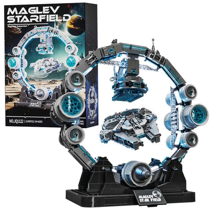 Maglev Starfield – Schwebendes Raumschiff Klemmbaustein-Set (1196 Teile)