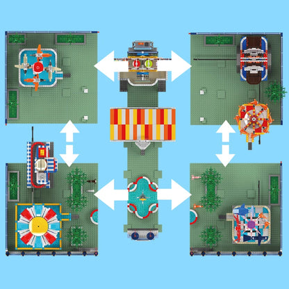 Mould King 11022 Freizeitpark 5220 Teile