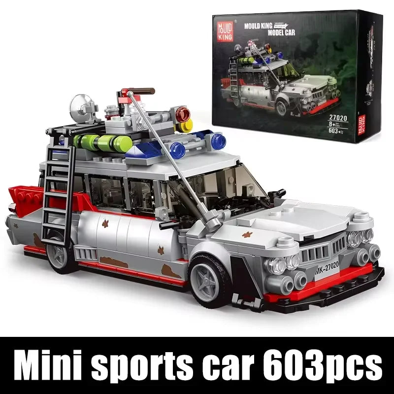 Mould King 27020 Mini Famous Car – Kultauto Klemmbaustein-Set (603 Teile)