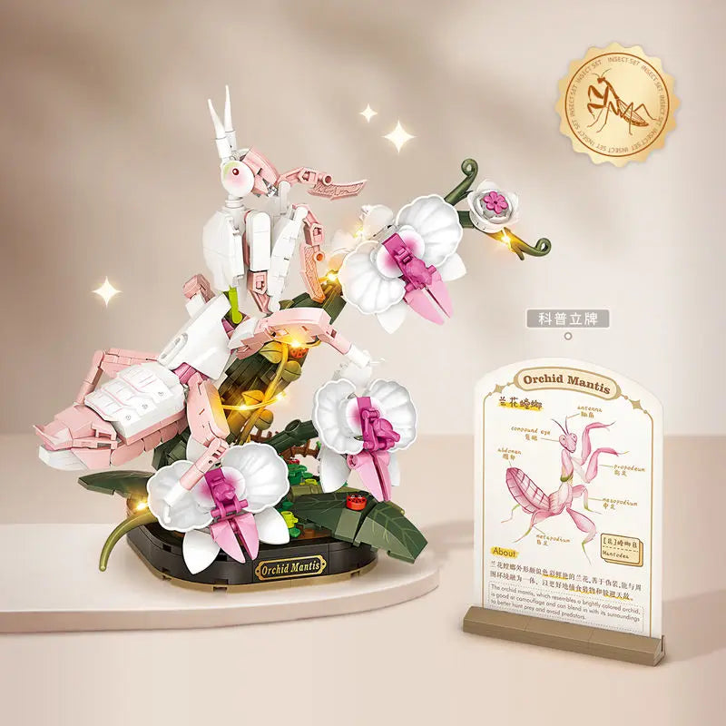 🌸🦋 Insekten Set – Leuchtende Blumen & Insekten-Modelle