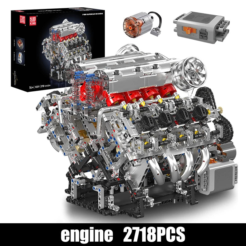 Mould King 10130 F488 Supercar V8 Motor (2718Teile)