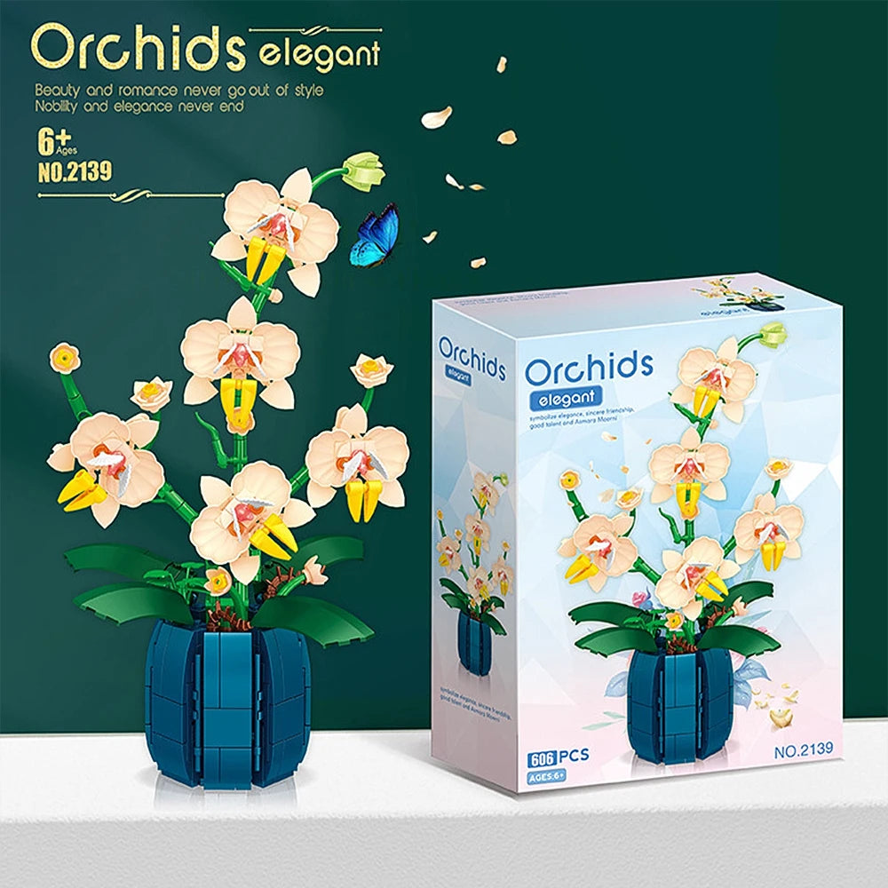 MOC Orchideen 600-720 Teile