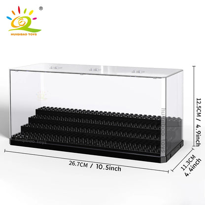 HUIQIBAO Acryl Display Box für Figuren & Bausteine – verschiedene Größen