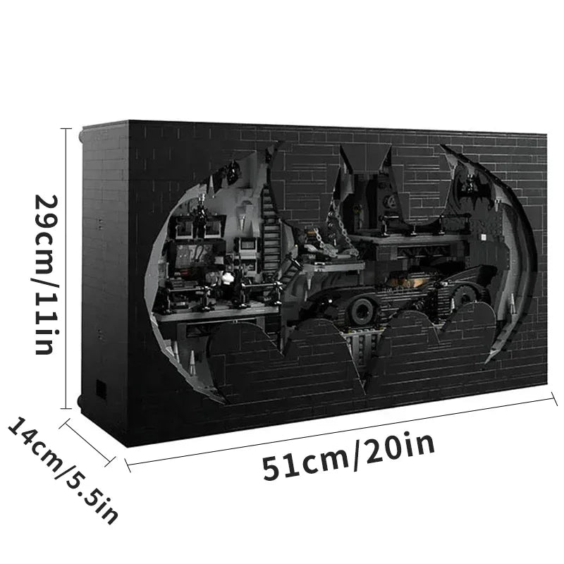 🦇 Batcave – Heldenversteck aus Klemmbausteinen mit 3981 Teilen & 7 Figuren