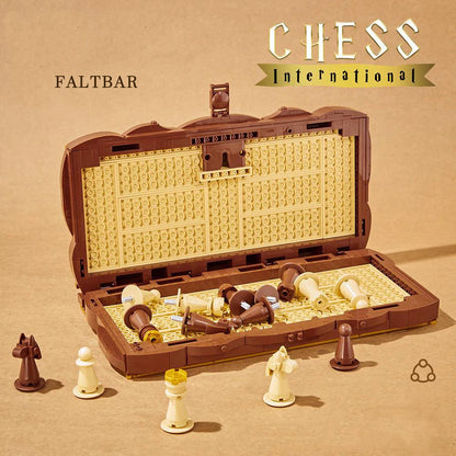 Klassisches Schachset aus Klemmbausteinen – 816 Teile