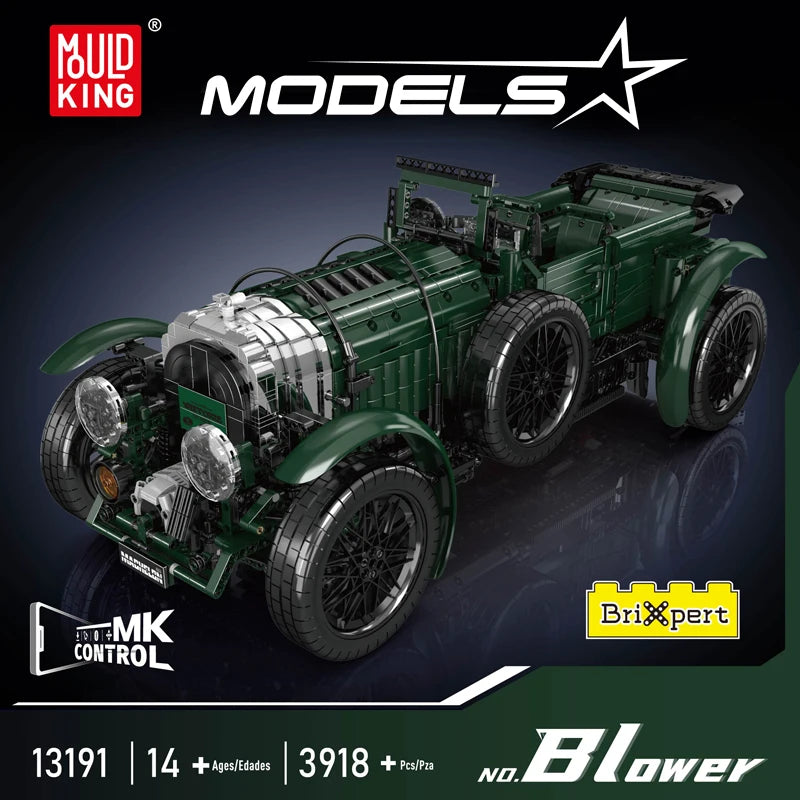 Mould King 13191 – Classic Blower Racing Car (3918 Teile, RC-Funktion)